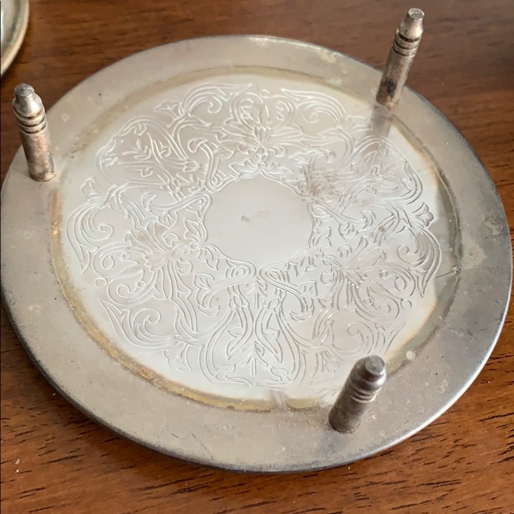 Genuine silver coasters set of 6 - Picture 5 of 7